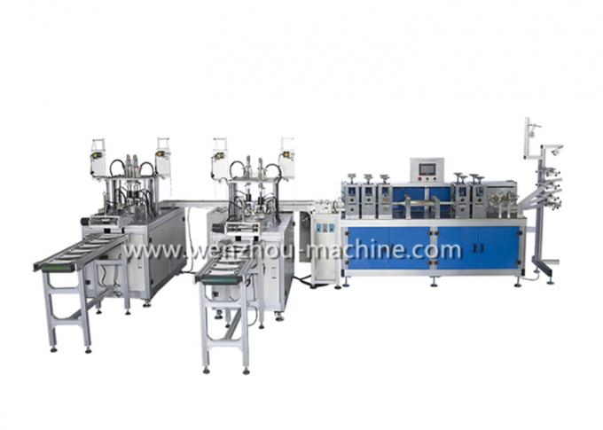 Fully Automatic 2 Lines Medical Mask Disposable Face Mask Making Machine
